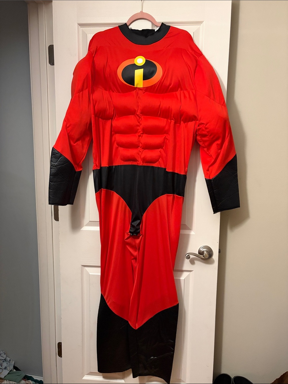 Disney Red and Black Mr. Incredible Muscle Costume XXL